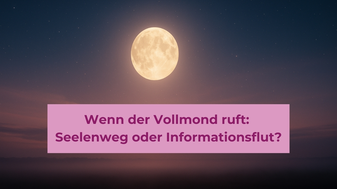 Wenn der Vollmond ruft Seelenweg oder Informationsflut Wenn der Vollmond ruft Seelenweg oder Informationsflut